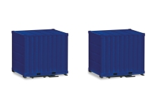 Herpa 053594-003 - H0 - Container 10ft. - blau (2 Stück)